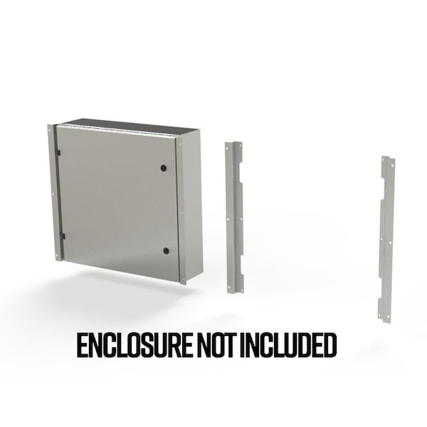 Flush Mount Frame, 23.85 in. H x 2.43 in. W x 1.08 in. L, 316 Stainless Steel